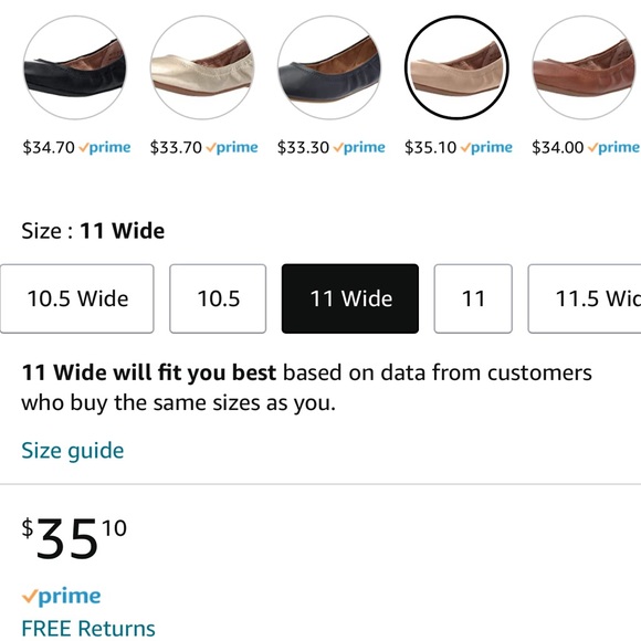 Nude flats size 11 - Picture 2 of 4